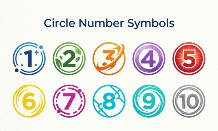 Best Text Symbols Circle Number html