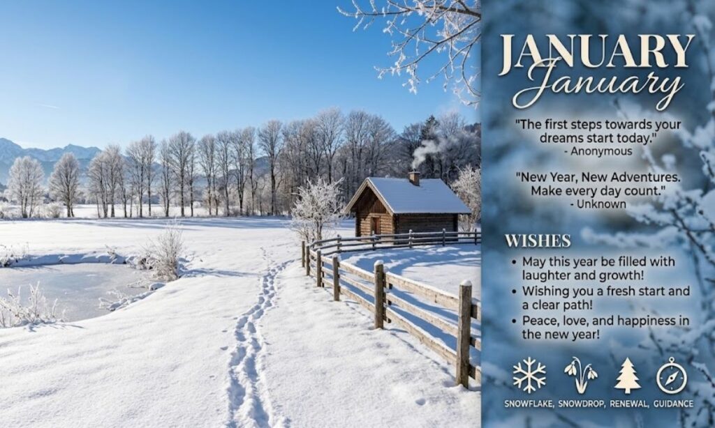 January Quotes, Wishes & Symbols