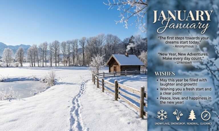 January Quotes, Wishes & Symbols