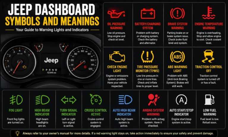 Jeep Dashboard Symbols and Meanings