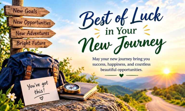 Best of Luck in Your New Journey Messages