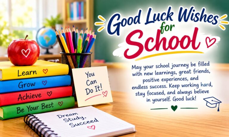 Good Luck Wishes for School