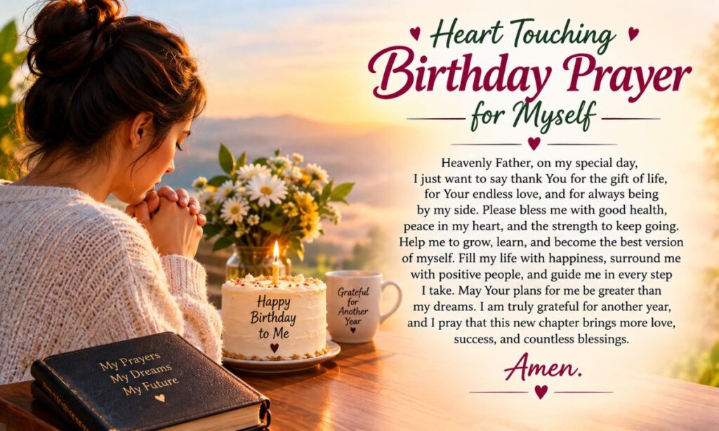 Heart Touching Birthday Prayer for Myself